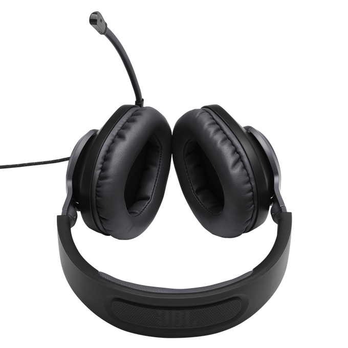 JBL Quantum 100 - Black - Wired over-ear gaming headset with flip-up mic - Detailshot 5 image number null